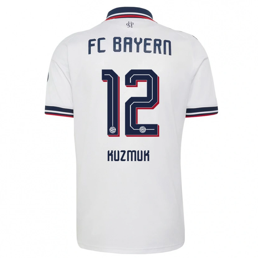 Danxen Criança Camisola Mark Kuzmuk #12 Cinza Branco Vermelho Alternativa 2026/27 Camisa