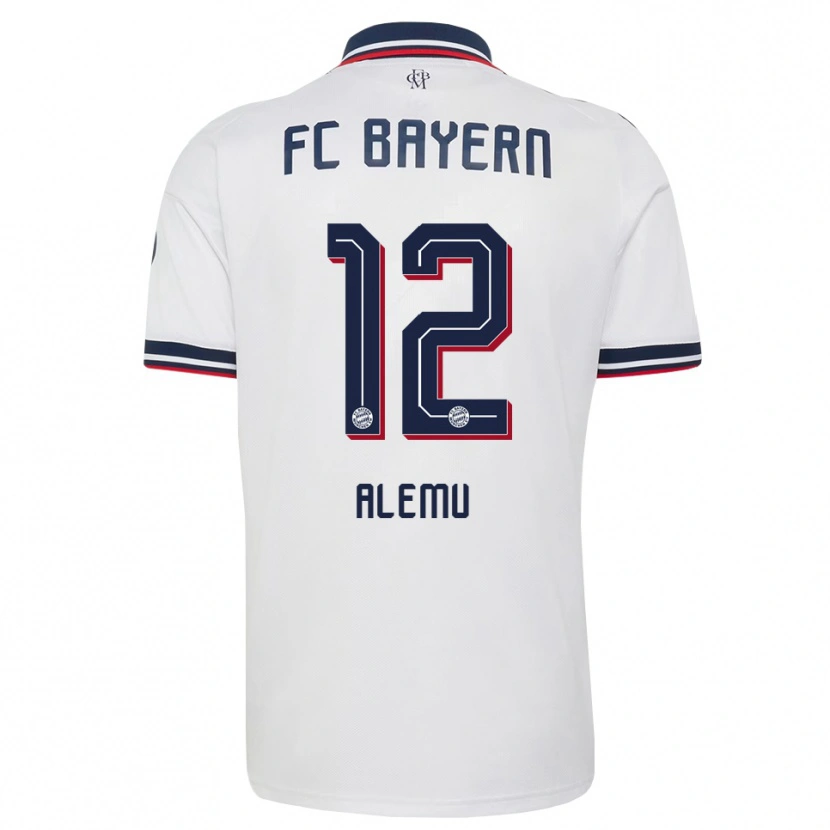 Danxen Criança Camisola Liul Alemu #12 Cinza Branco Vermelho Alternativa 2026/27 Camisa