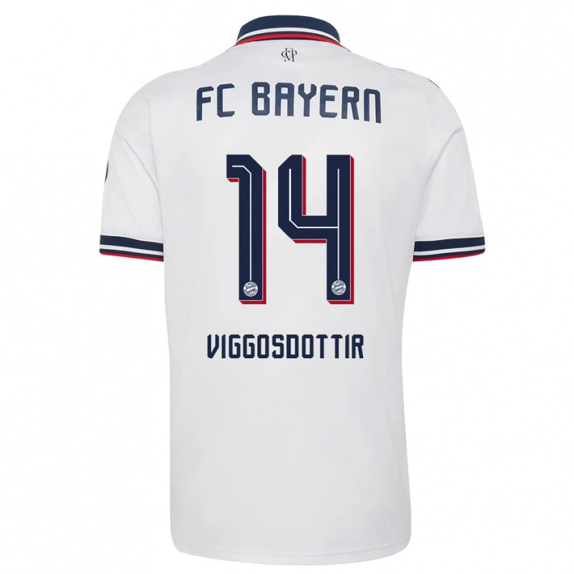 Danxen Criança Camisola Glodis Perla Viggosdottir #14 Cinza Branco Vermelho Alternativa 2026/27 Camisa