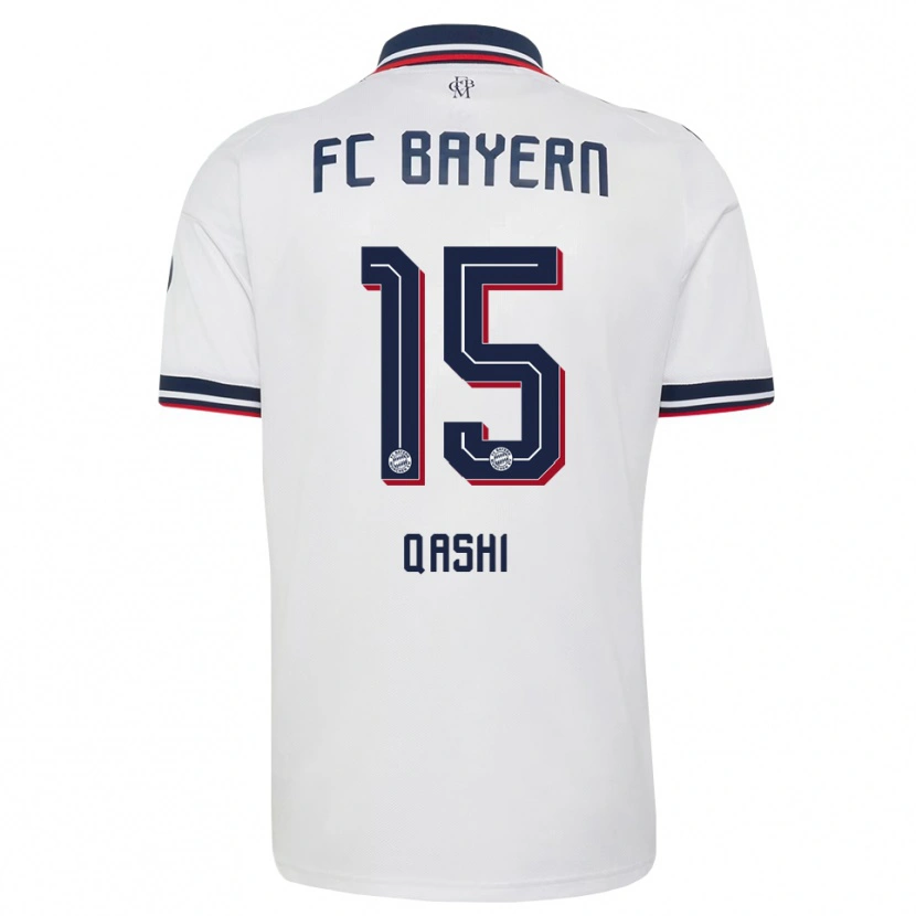 Danxen Criança Camisola Yousef Qashi #15 Cinza Branco Vermelho Alternativa 2026/27 Camisa