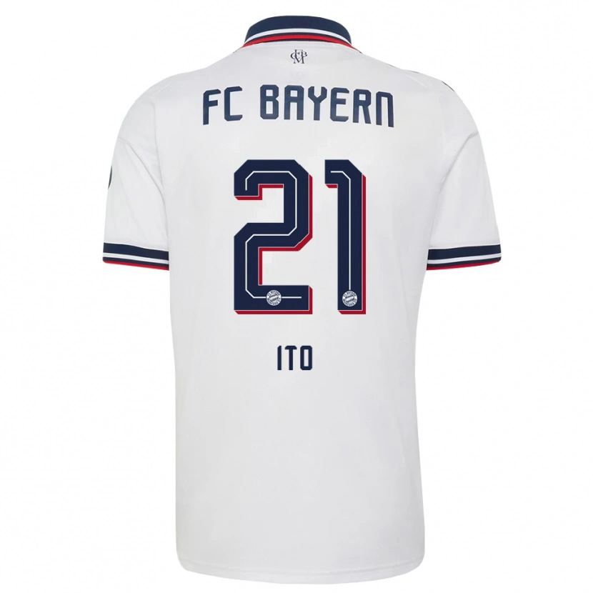 Danxen Criança Camisola Hiroki Ito #21 Cinza Branco Vermelho Alternativa 2026/27 Camisa