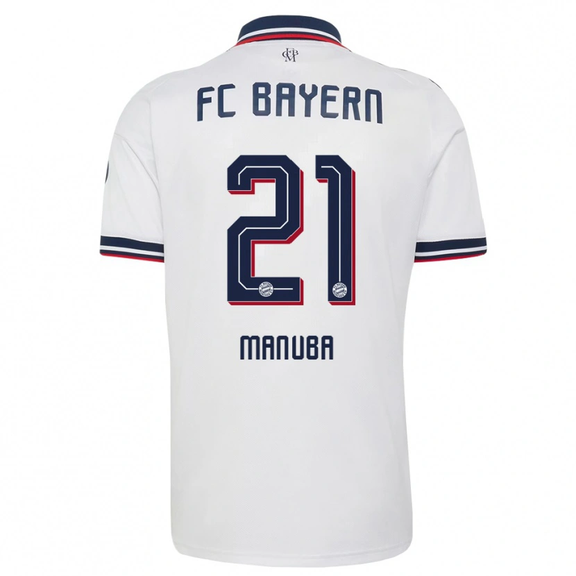 Danxen Criança Camisola Vincent Manuba #21 Cinza Branco Vermelho Alternativa 2026/27 Camisa