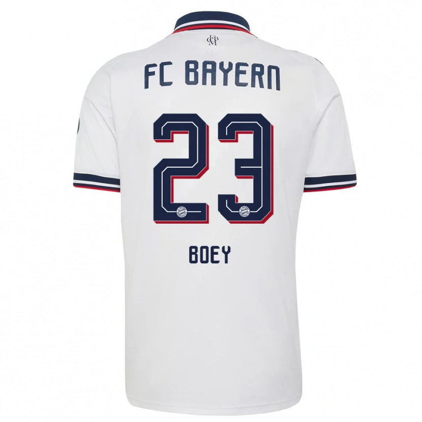 Danxen Criança Camisola Sacha Boey #23 Cinza Branco Vermelho Alternativa 2026/27 Camisa