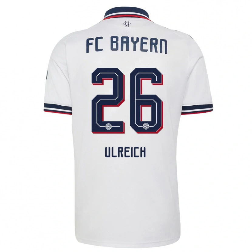 Danxen Criança Camisola Sven Ulreich #26 Cinza Branco Vermelho Alternativa 2026/27 Camisa