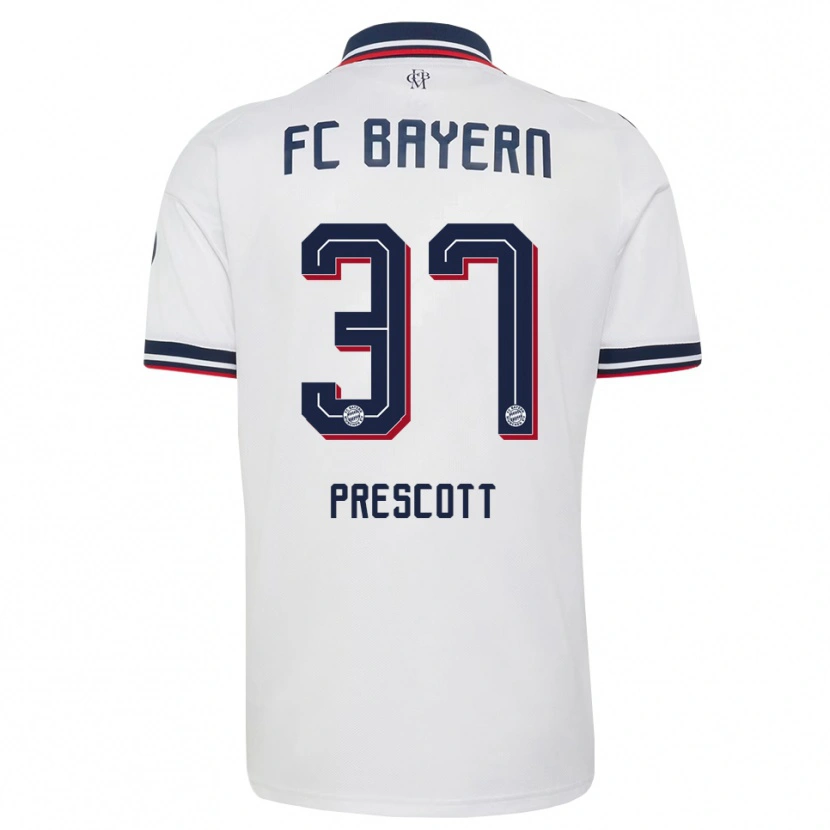 Danxen Criança Camisola Leonard Prescott #37 Cinza Branco Vermelho Alternativa 2026/27 Camisa
