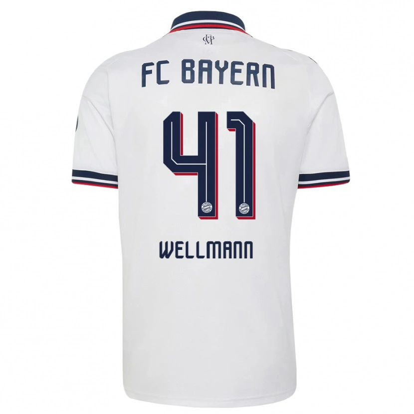 Danxen Criança Camisola Anna Wellmann #41 Cinza Branco Vermelho Alternativa 2026/27 Camisa