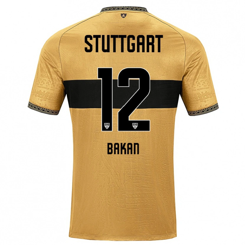 Danxen Criança Camisola Eren Bakan #12 Marrom Preto Branco Alternativa 2026/27 Camisa