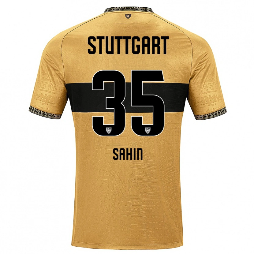 Danxen Criança Camisola Mehmet Sahin #35 Marrom Preto Branco Alternativa 2026/27 Camisa
