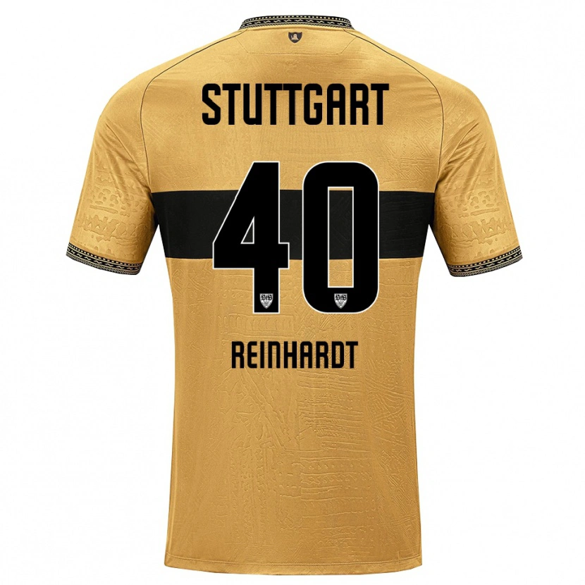 Danxen Criança Camisola Peter Reinhardt #40 Marrom Preto Branco Alternativa 2026/27 Camisa