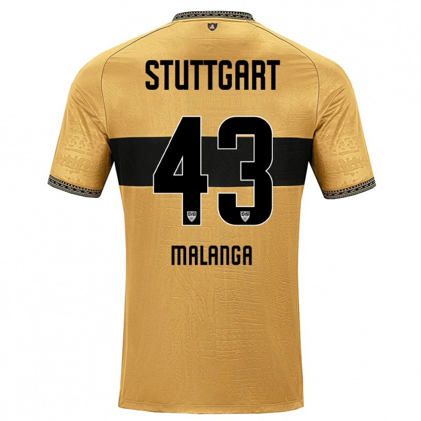 Danxen Criança Camisola Jarzinho Malanga #43 Marrom Preto Branco Alternativa 2026/27 Camisa