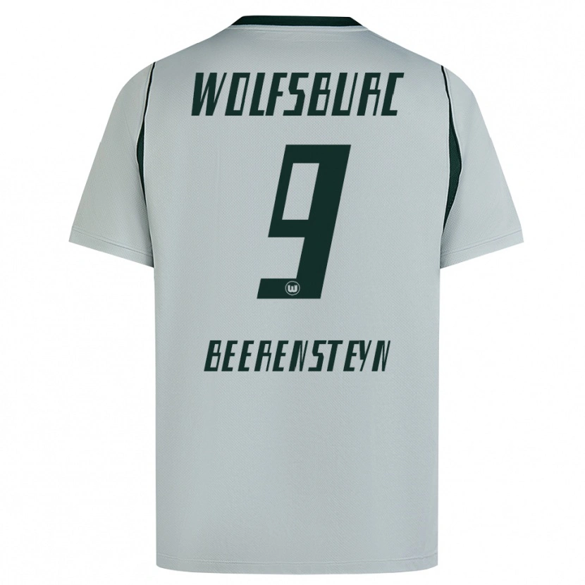 Danxen Criança Camisola Lineth Beerensteyn #9 Cinza Verde Alternativa 2026/27 Camisa