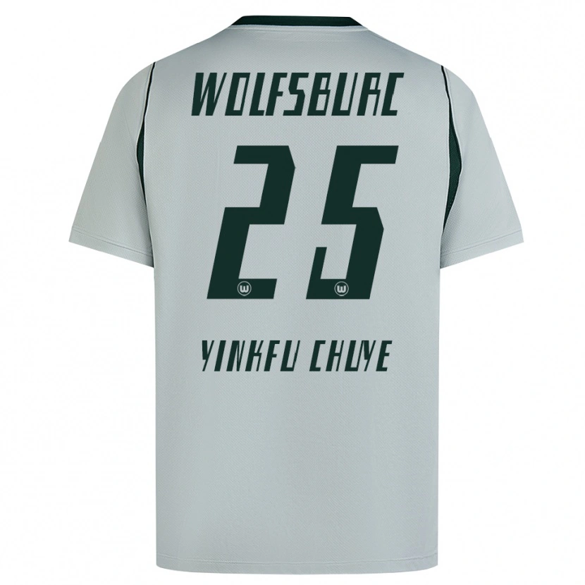Danxen Criança Camisola Miguel Yinkfu Chuye #25 Cinza Verde Alternativa 2026/27 Camisa