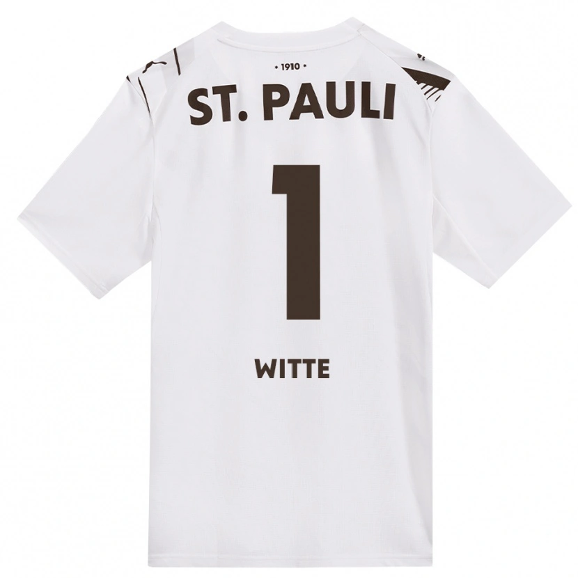 Danxen Criança Camisola Melvin Witte #1 Café Branco Vermelho Alternativa 2026/27 Camisa