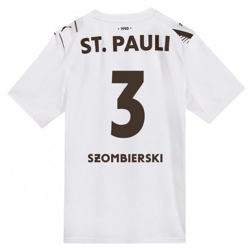 Danxen Criança Camisola Sebastian Szombierski #3 Café Branco Vermelho Alternativa 2026/27 Camisa