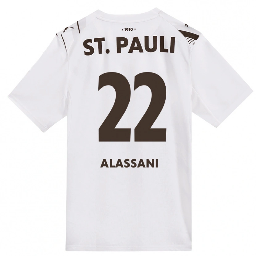Danxen Criança Camisola Abdul Alassani #22 Café Branco Vermelho Alternativa 2026/27 Camisa