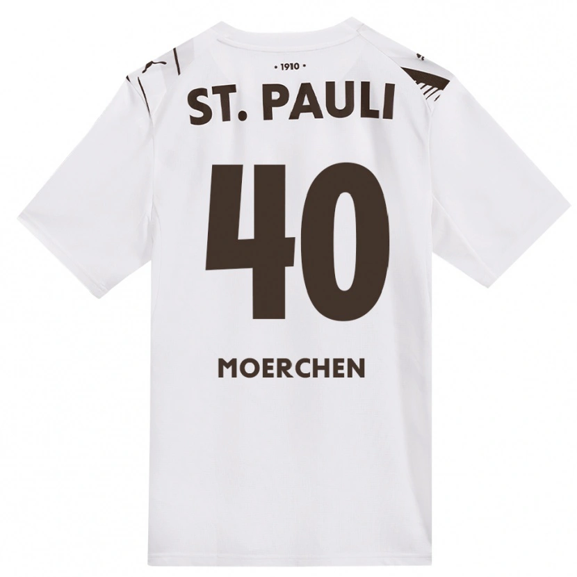Danxen Criança Camisola Theo Moerchen #40 Café Branco Vermelho Alternativa 2026/27 Camisa