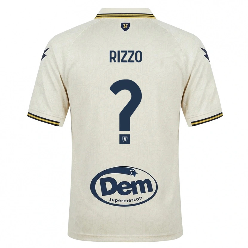Danxen Criança Camisola Cristiano Rizzo #0 Amarelo Renda Velha Preto Alternativa 2026/27 Camisa