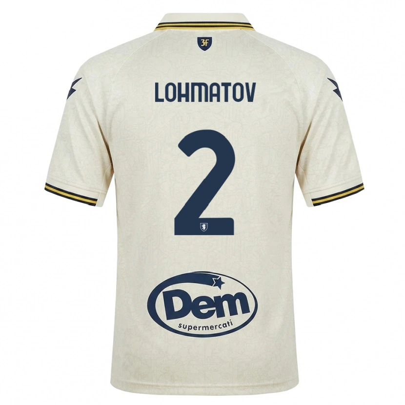 Danxen Criança Camisola Aleksandr Lohmatov #2 Amarelo Renda Velha Preto Alternativa 2026/27 Camisa