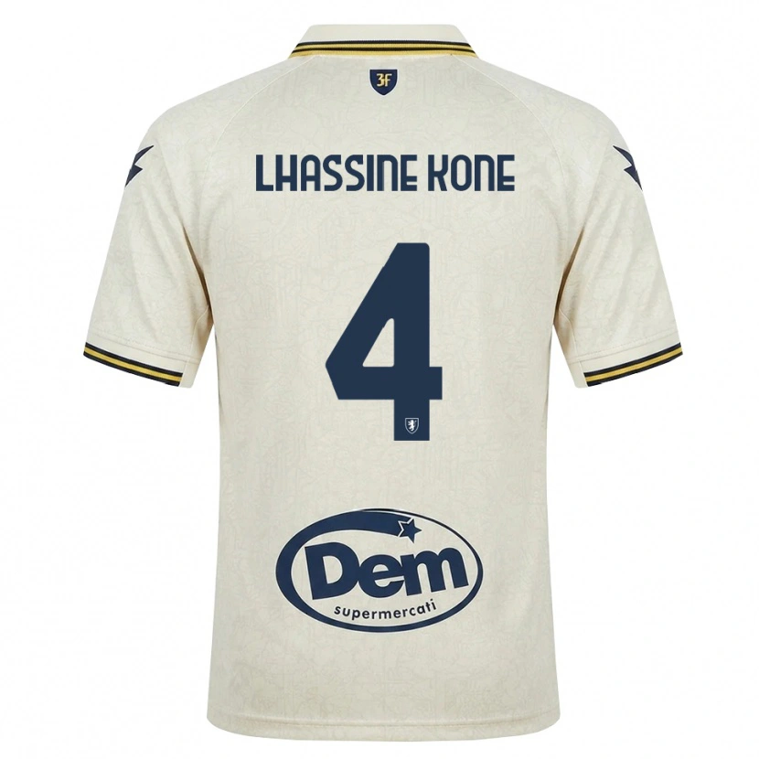 Danxen Criança Camisola Ben Lhassine Kone #4 Amarelo Renda Velha Preto Alternativa 2026/27 Camisa