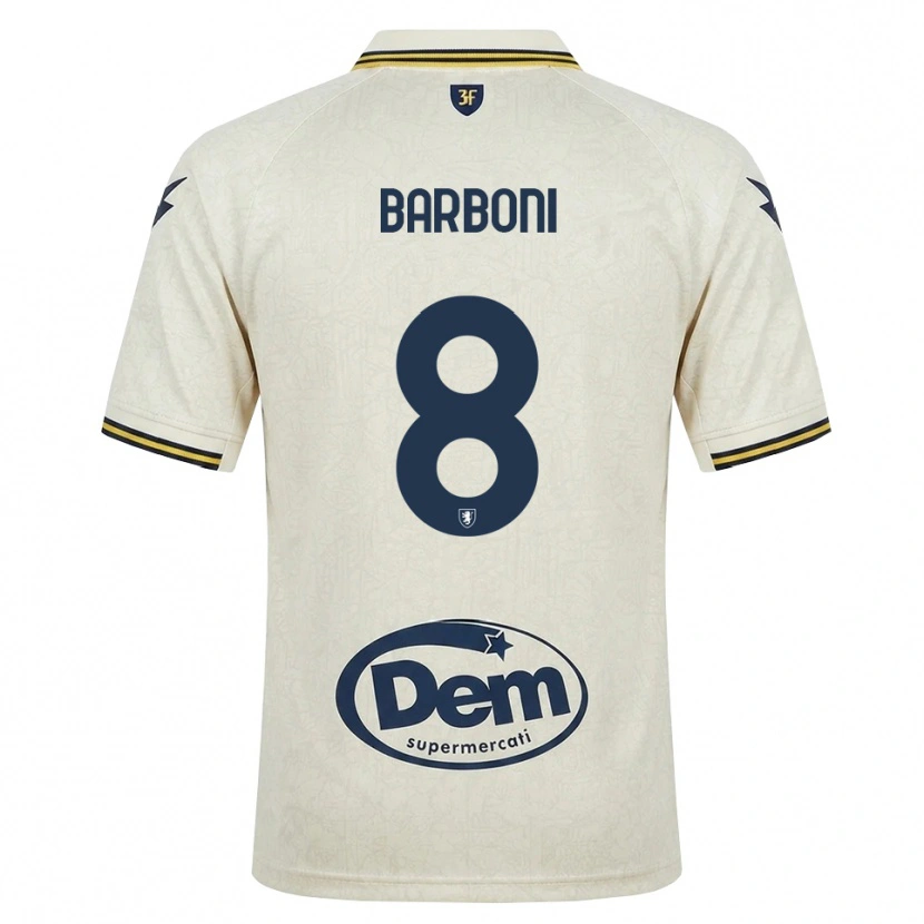 Danxen Criança Camisola David Barboni #8 Amarelo Renda Velha Preto Alternativa 2026/27 Camisa