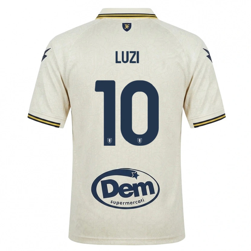 Danxen Criança Camisola Daniel Luzi #10 Amarelo Renda Velha Preto Alternativa 2026/27 Camisa