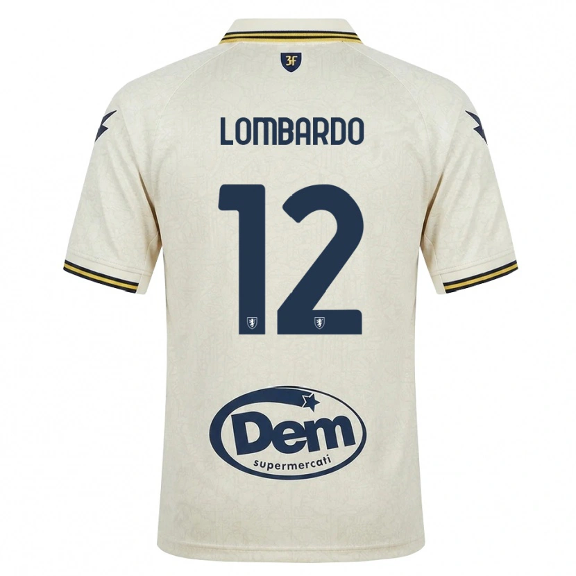 Danxen Criança Camisola Alessandro Lombardo #12 Amarelo Renda Velha Preto Alternativa 2026/27 Camisa