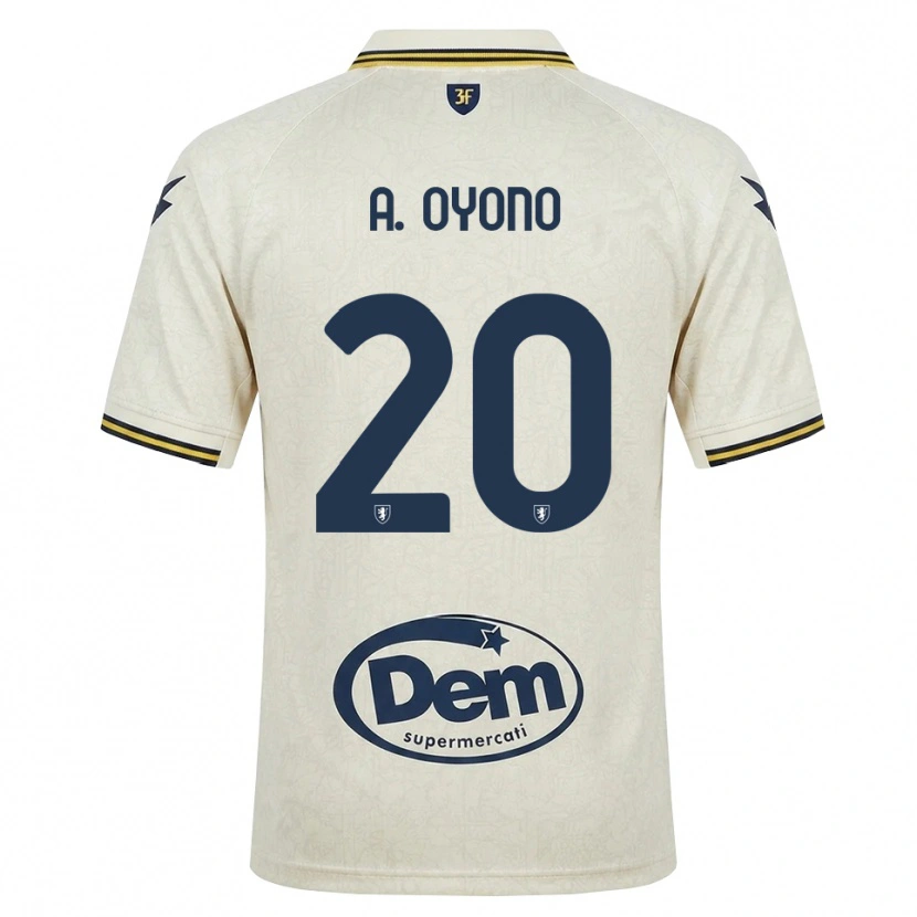 Danxen Criança Camisola Anthony Oyono #20 Amarelo Renda Velha Preto Alternativa 2026/27 Camisa