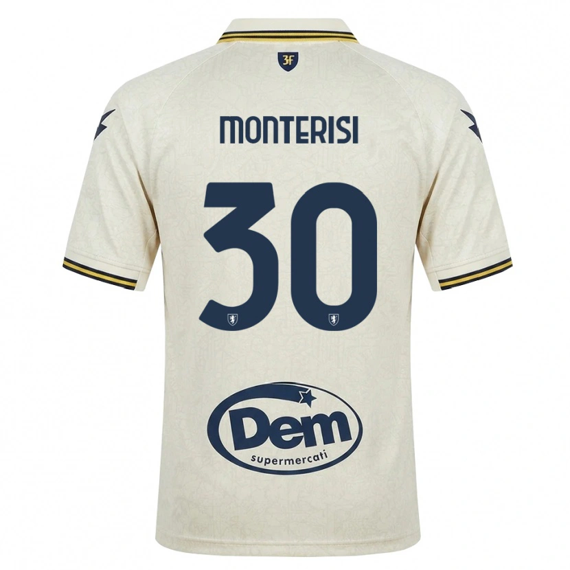 Danxen Criança Camisola Ilario Monterisi #30 Amarelo Renda Velha Preto Alternativa 2026/27 Camisa