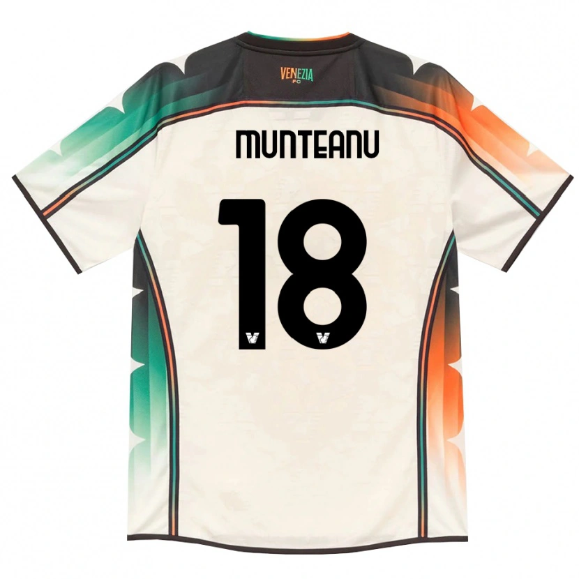 Danxen Criança Camisola Denis Munteanu #18 Amarelo Laranja Verde Renda Velha Alternativa 2026/27 Camisa
