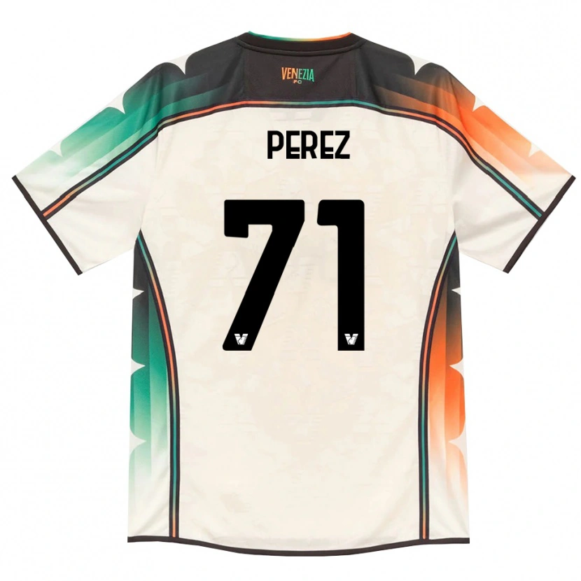 Danxen Criança Camisola Kike Pérez #71 Amarelo Laranja Verde Renda Velha Alternativa 2026/27 Camisa