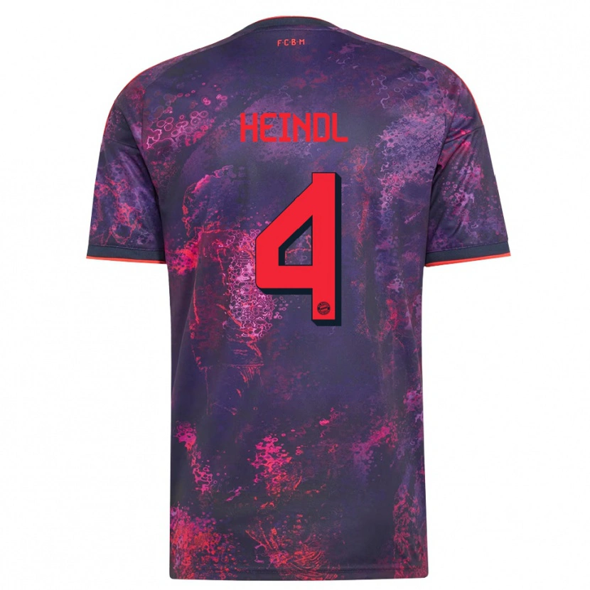 Danxen Criança Camisola David Heindl #4 Vermelho Púrpura Terceiro 2026/27 Camisa