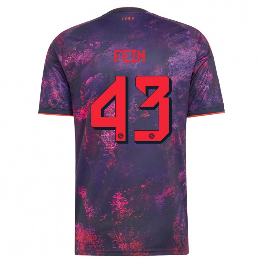Danxen Criança Camisola Adrian Fein #43 Vermelho Púrpura Terceiro 2026/27 Camisa