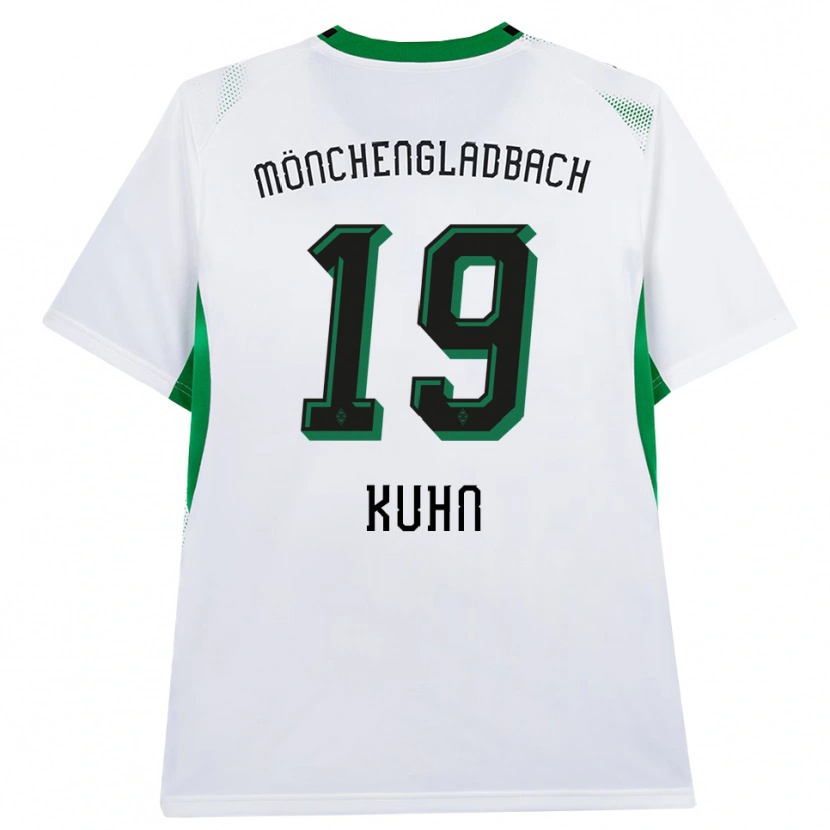 Danxen Homem Camisola Nicolas Kühn #19 Branco Verde Preto Principal 2026/27 Camisa