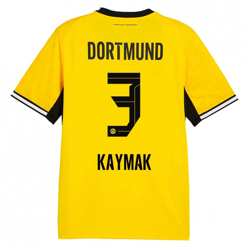 Danxen Homem Camisola Semih Kaymak #3 Amarelo Preto Branco Principal 2026/27 Camisa