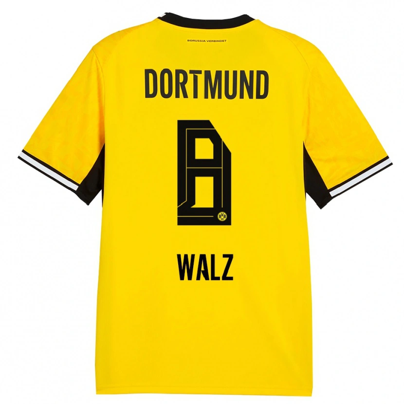 Danxen Homem Camisola Vasco Walz #8 Amarelo Preto Branco Principal 2026/27 Camisa