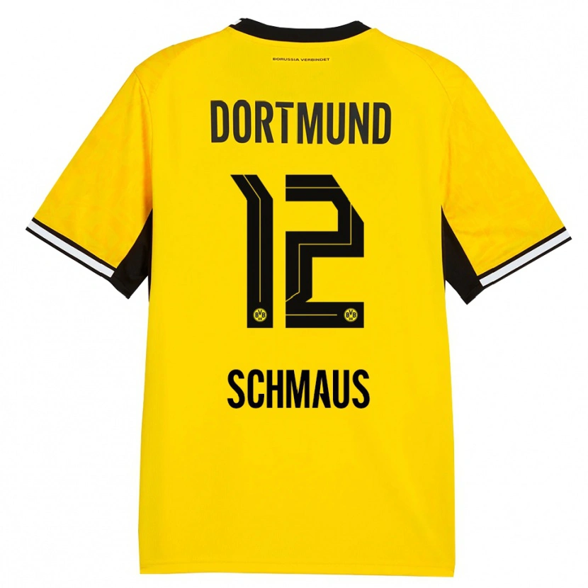 Danxen Homem Camisola Massimiliano Schmaus #12 Amarelo Preto Branco Principal 2026/27 Camisa