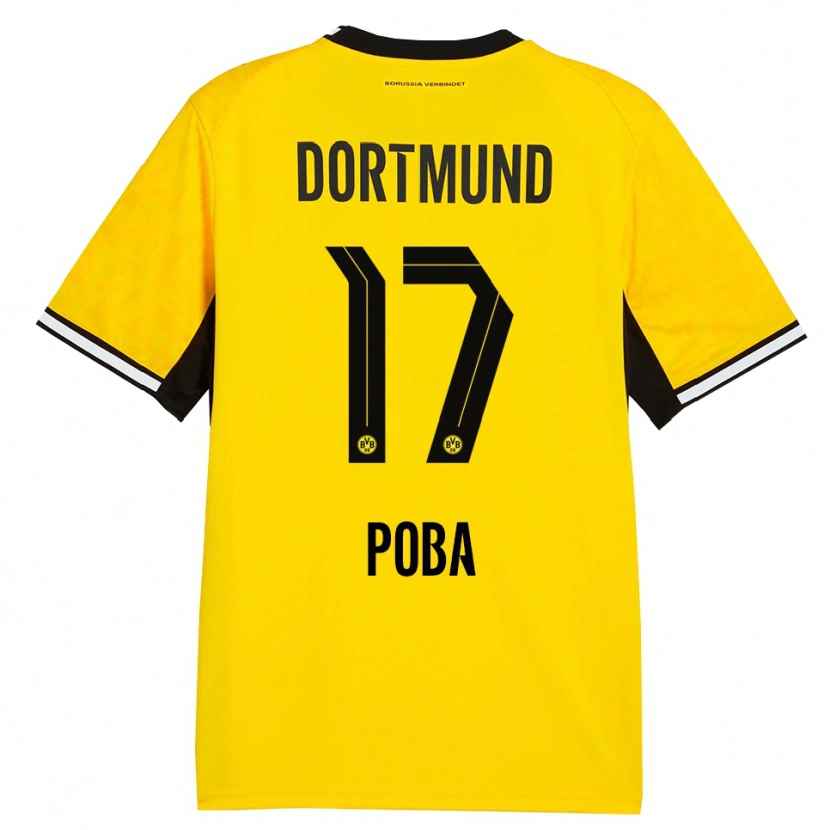 Danxen Homem Camisola Peniel Poba #17 Amarelo Preto Branco Principal 2026/27 Camisa