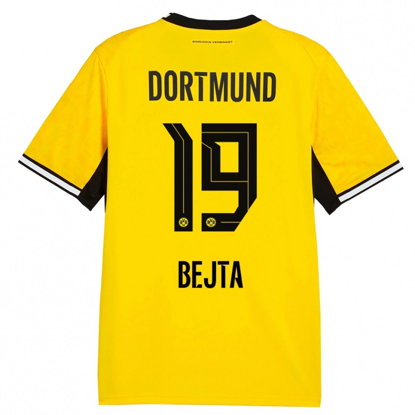 Danxen Homem Camisola Adriano Bejta #19 Amarelo Preto Branco Principal 2026/27 Camisa