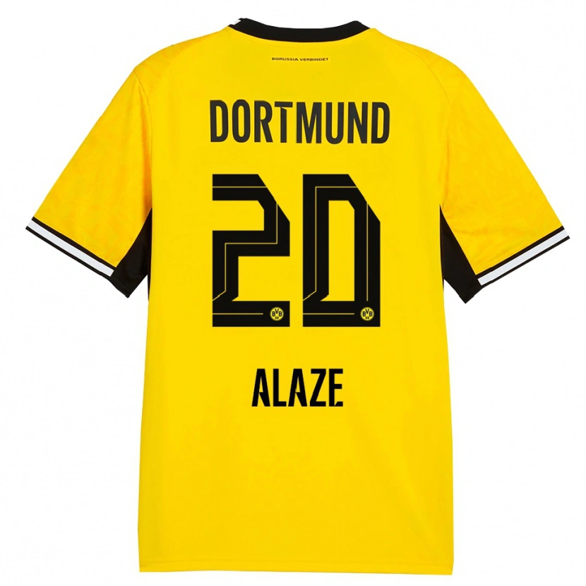 Danxen Homem Camisola Luis Alaze #20 Amarelo Preto Branco Principal 2026/27 Camisa