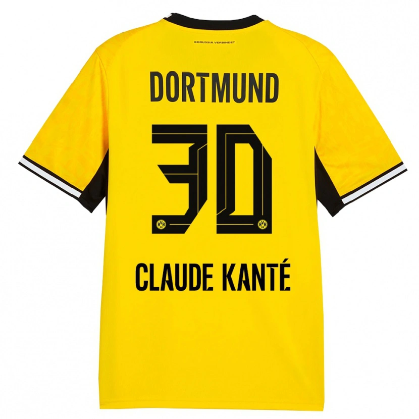 Danxen Homem Camisola Liam Claude Kanté #30 Amarelo Preto Branco Principal 2026/27 Camisa