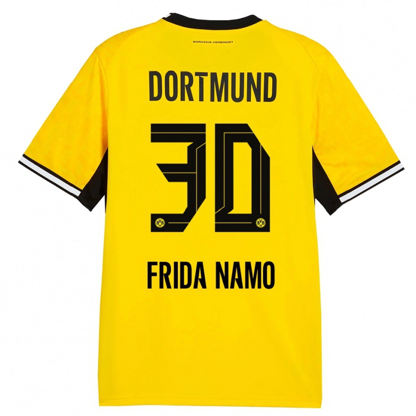 Danxen Homem Camisola Ronning Frida Namo #30 Amarelo Preto Branco Principal 2026/27 Camisa
