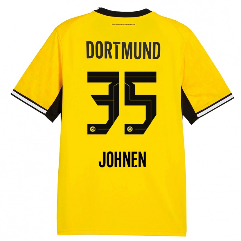 Danxen Homem Camisola Marcel Johnen #35 Amarelo Preto Branco Principal 2026/27 Camisa