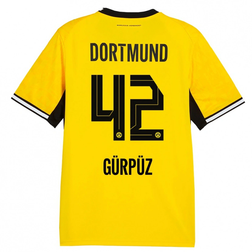 Danxen Homem Camisola Goktan Gurpuz #42 Amarelo Preto Branco Principal 2026/27 Camisa