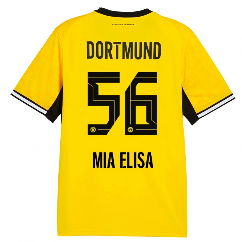 Danxen Homem Camisola Bomnuter Mia Elisa #56 Amarelo Preto Branco Principal 2026/27 Camisa
