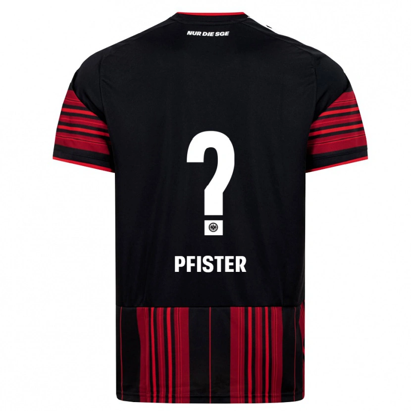Danxen Homem Camisola Niels Pfister #0 Preto Vermelho Branco Principal 2026/27 Camisa