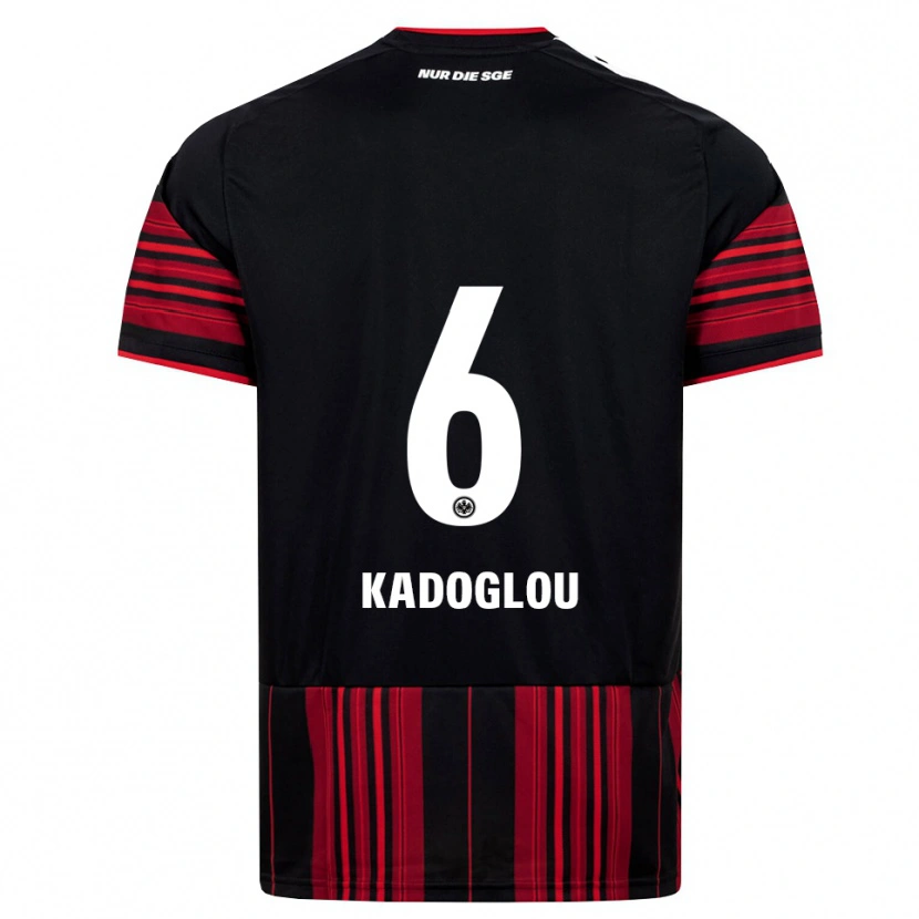 Danxen Homem Camisola Alexandros Kadoglou #6 Preto Vermelho Branco Principal 2026/27 Camisa