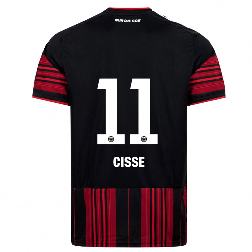 Danxen Homem Camisola Cherif Cisse #11 Preto Vermelho Branco Principal 2026/27 Camisa