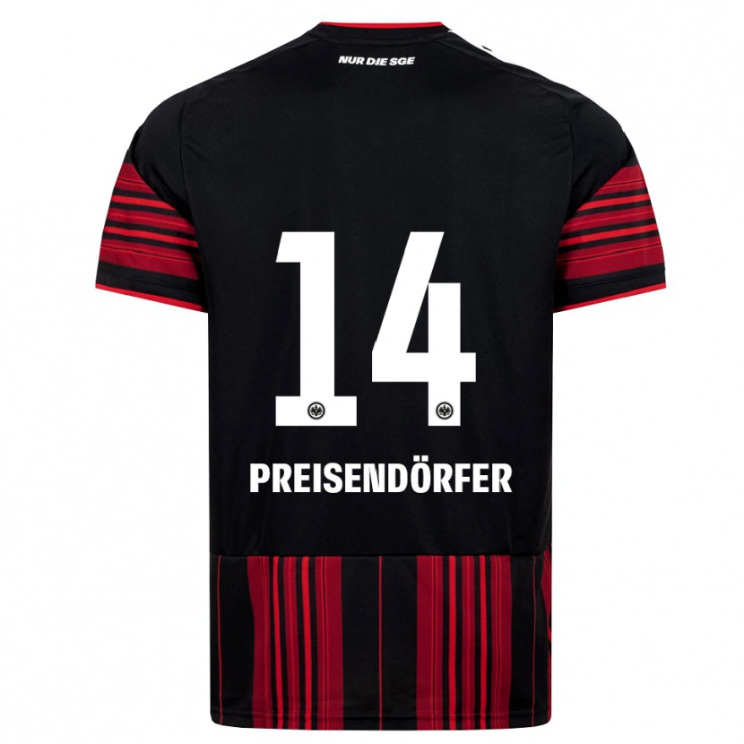 Danxen Homem Camisola Constantin Preisendörfer #14 Preto Vermelho Branco Principal 2026/27 Camisa