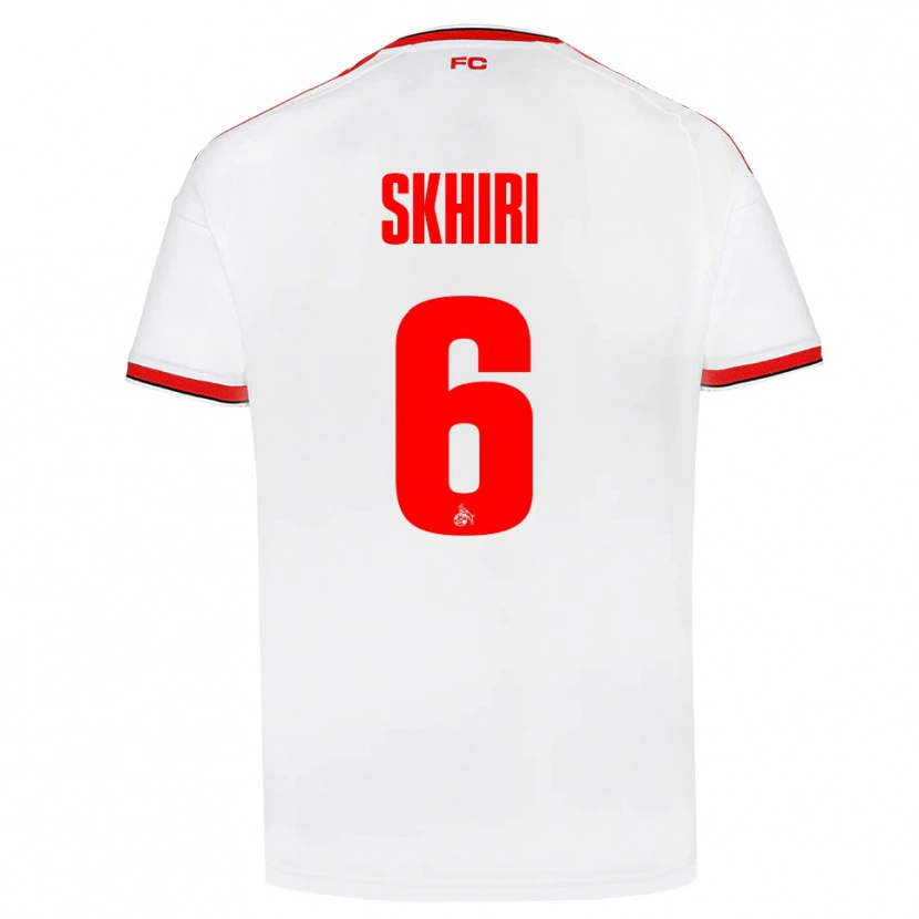 Danxen Homem Camisola Ellyes Skhiri #6 Branco Vermelho Preto Principal 2026/27 Camisa