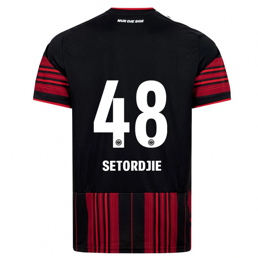 Danxen Homem Camisola Lawrence Setordjie #48 Preto Vermelho Branco Principal 2026/27 Camisa